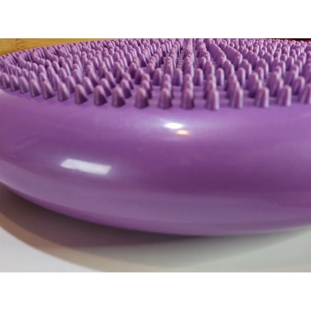 YOGU Pilates Yoga Inflated Purple‎ Air Stability Wobble Cushion 13 inches *EUC*